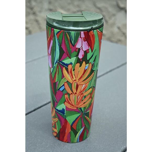 Starbucks x FARM Rio 2025 Tropical Banana Leaves Stainless Steel 16 oz Tumbler - Picture 3 of 5